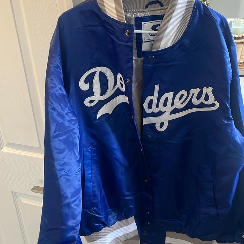 Men’s Blue Dodgers Starter Jacket size large
